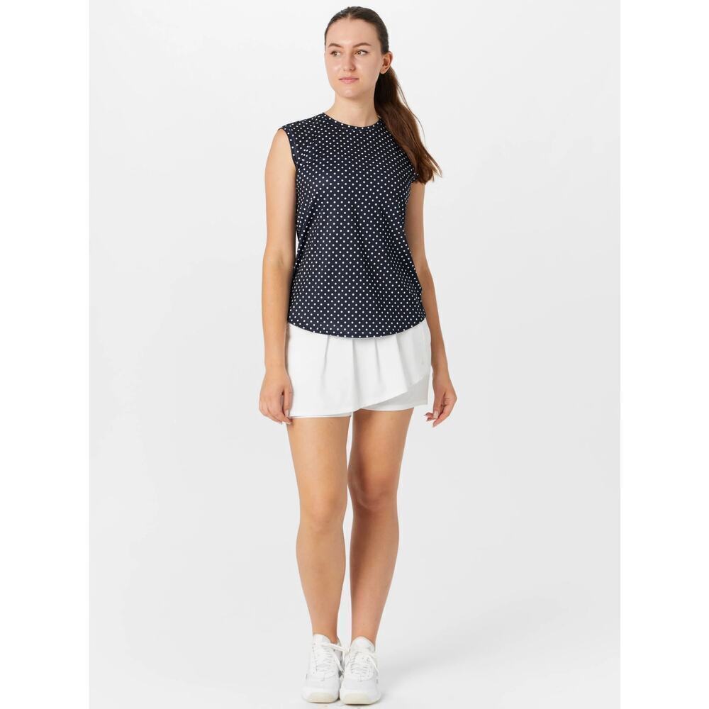 Jofit Cascade White Pleated Ruffle Front UPF50+ Short Skort - Large